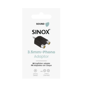 Sinox phono til mini jack adapter