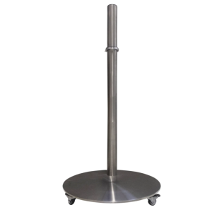 Sinox StandView TV gulvstand med hjul og drejbar top. 26"-65". Alu finish